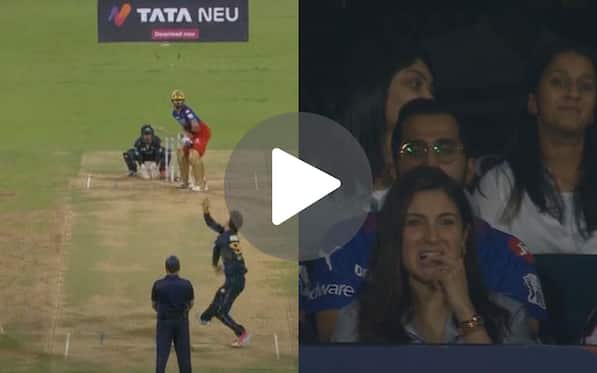 [Watch] Anushka Sharma 'Bites Fingers' After Virat Kohli Surrenders To Noor With Saha's Superb Catch